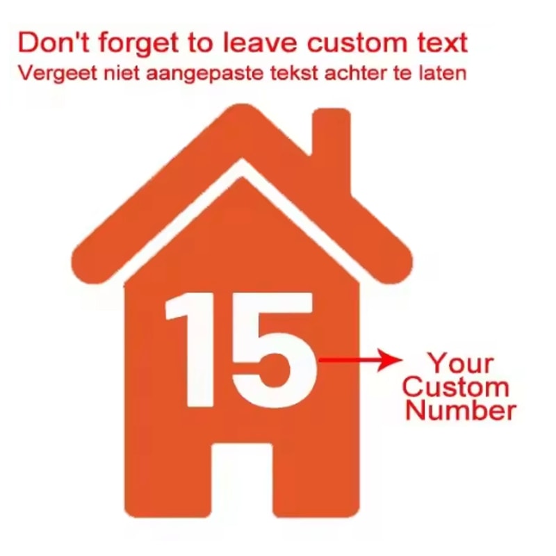 4PCS Vinyl Bin Number Stickers Custom House Number Decals For Trash Bins 13