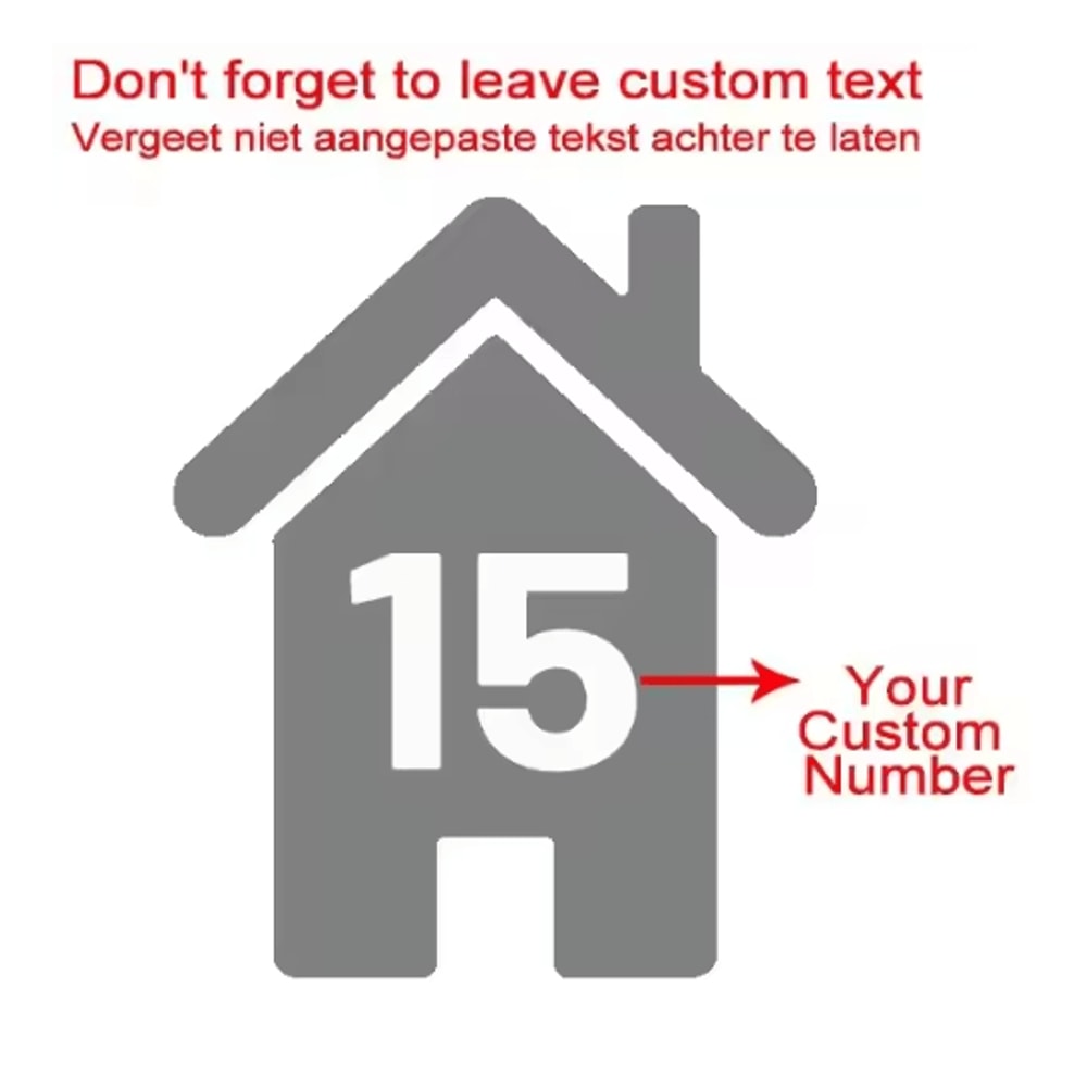 4PCS Vinyl Bin Number Stickers Custom House Number Decals For Trash Bins 9