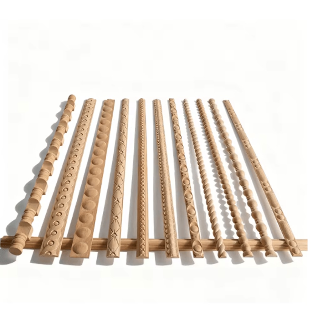 Decorative Wooden Appliques Moldings Furniture Trim Corner Wall Decor 0