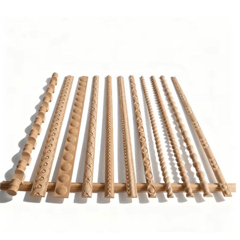 Decorative Wooden Appliques Moldings Furniture Trim Corner Wall Decor 0