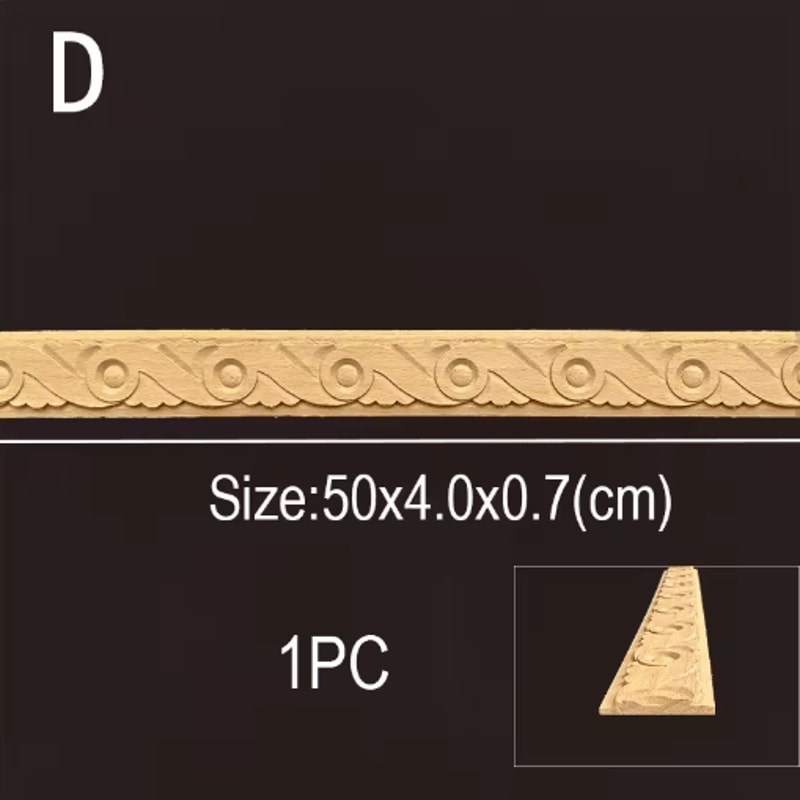 Vintage Mini Wood Carving Applique Dollhouse Trim Molding Furniture Decor 16