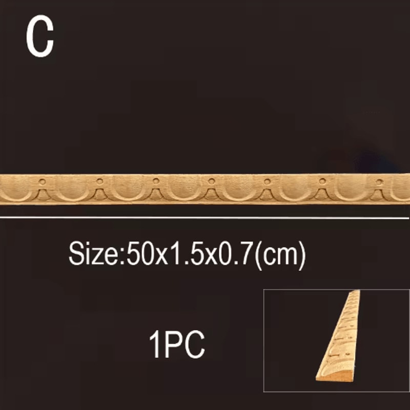 Vintage Mini Wood Carving Applique Dollhouse Trim Molding Furniture Decor 20