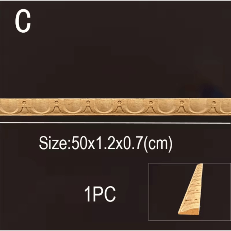 Vintage Mini Wood Carving Applique Dollhouse Trim Molding Furniture Decor 21