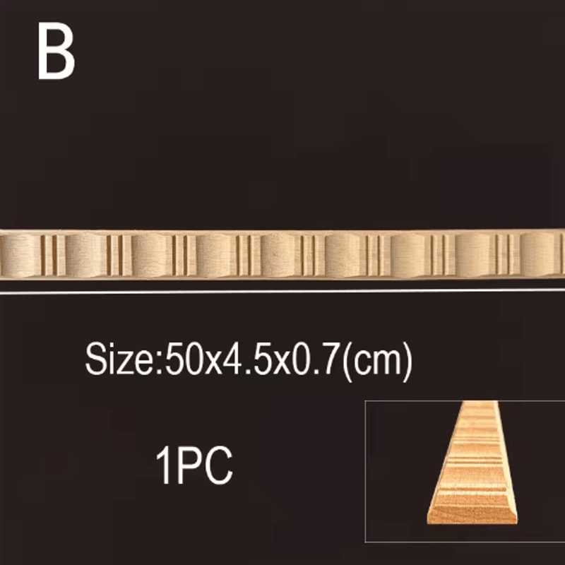 Vintage Mini Wood Carving Applique Dollhouse Trim Molding Furniture Decor 22