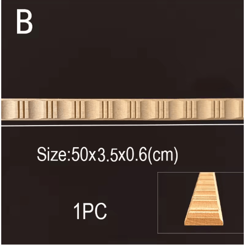 Vintage Mini Wood Carving Applique Dollhouse Trim Molding Furniture Decor 23