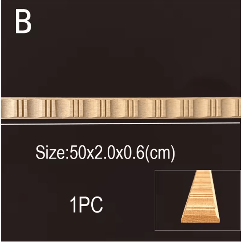 Vintage Mini Wood Carving Applique Dollhouse Trim Molding Furniture Decor 24