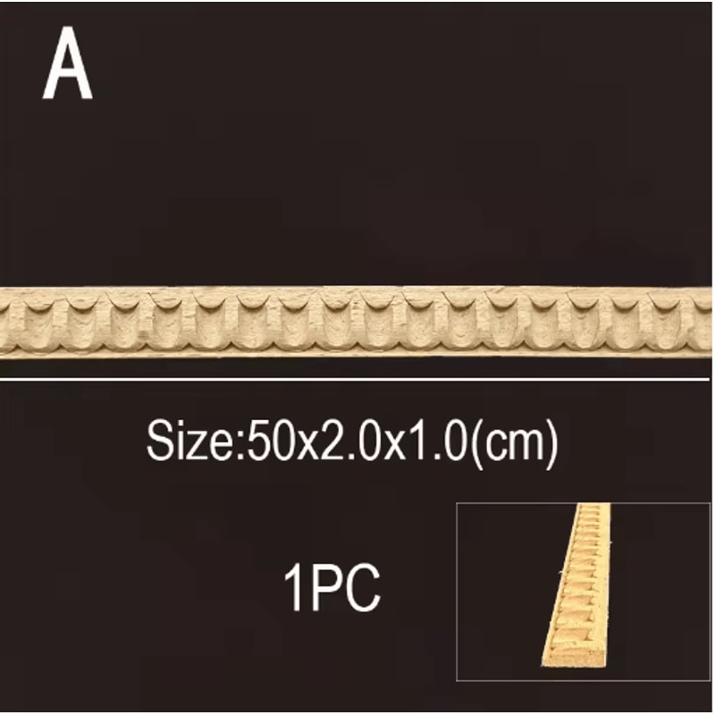 Vintage Mini Wood Carving Applique Dollhouse Trim Molding Furniture Decor 25