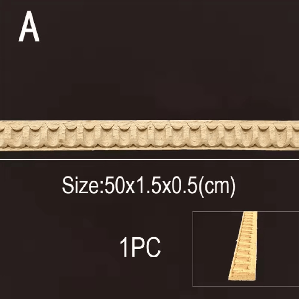 Vintage Mini Wood Carving Applique Dollhouse Trim Molding Furniture Decor 26