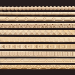 vintage mini wood carving applique dollhouse trim molding & furniture decor