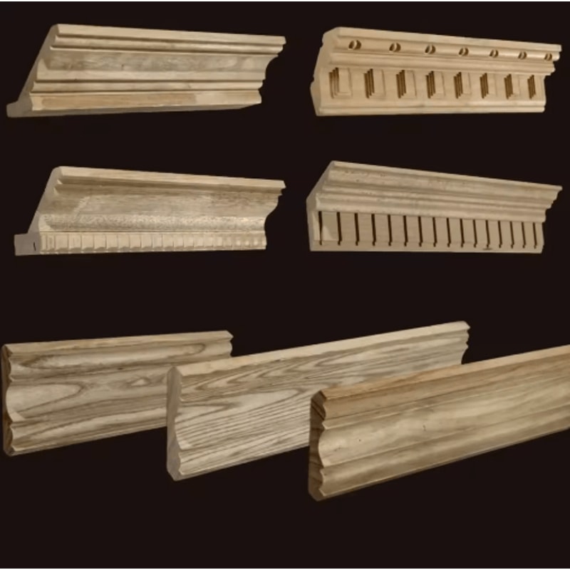 Vintage Mini Wood Carving Applique Dollhouse Trim Molding Furniture Decor 29