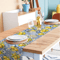 Summer Lemon Linen Table Runner Farmhouse Dining Table Decor For Kitchen Parties 4
