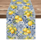 Summer Lemon Linen Table Runner Farmhouse Dining Table Decor For Kitchen Parties 0
