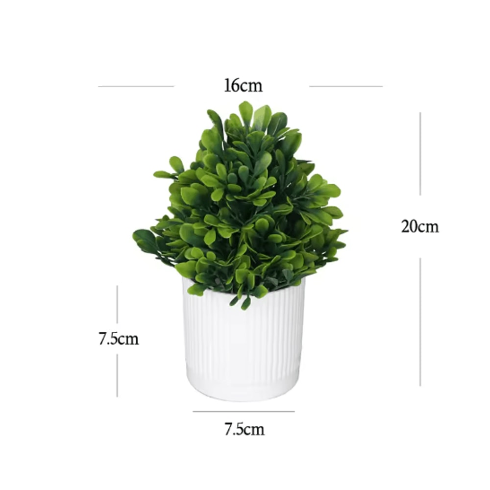 Artificial Potted Flower Bonsai Mini Tabletop Plant Decor For Home Garden 1