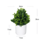 Artificial Potted Flower Bonsai Mini Tabletop Plant Decor For Home Garden 1