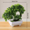 Artificial Potted Flower Bonsai Mini Tabletop Plant Decor For Home Garden 18