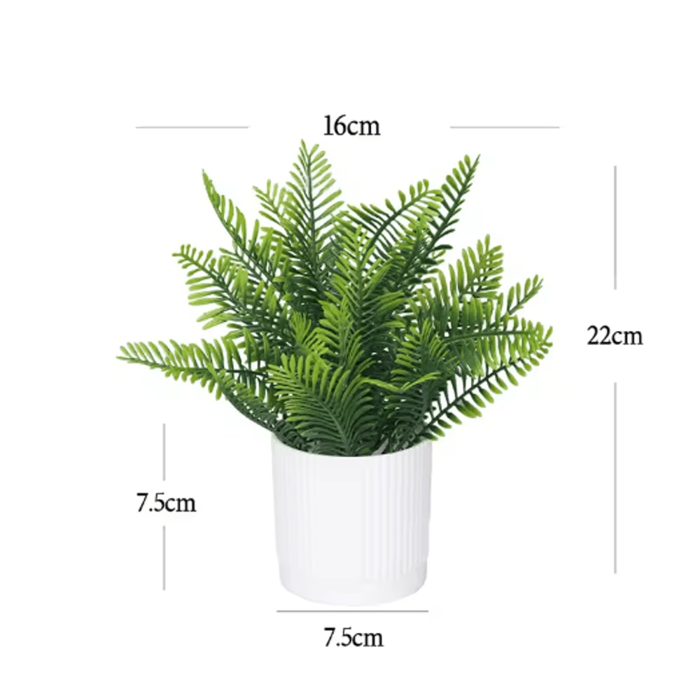 Artificial Potted Flower Bonsai Mini Tabletop Plant Decor For Home Garden 2