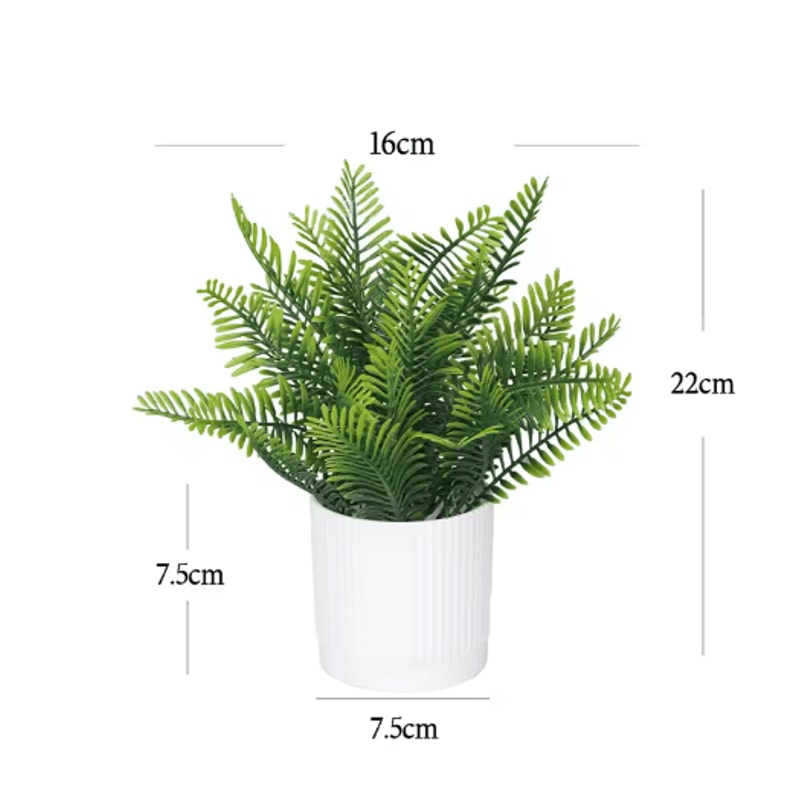 Artificial Potted Flower Bonsai Mini Tabletop Plant Decor For Home Garden 2
