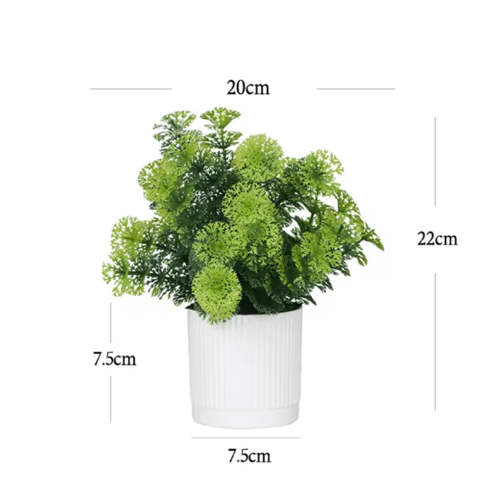 Artificial Potted Flower Bonsai Mini Tabletop Plant Decor For Home Garden 3