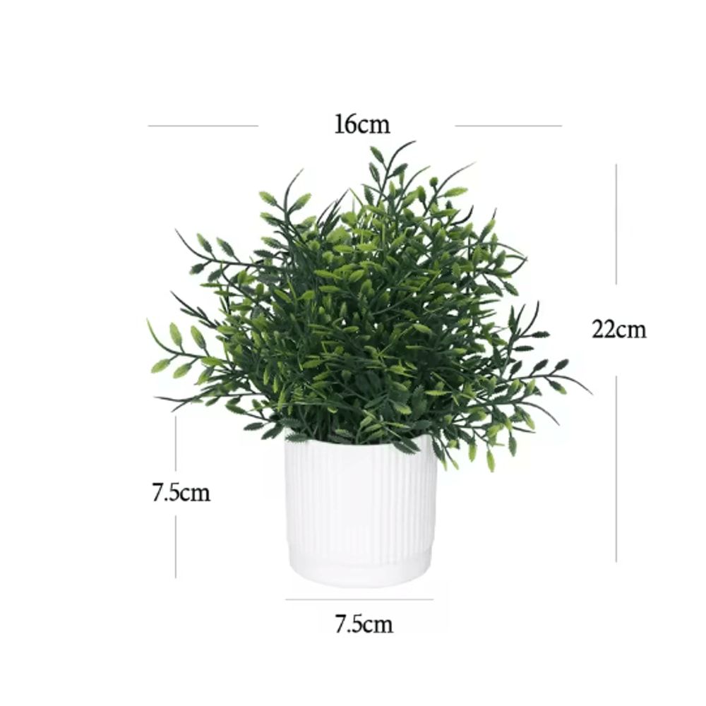 Artificial Potted Flower Bonsai Mini Tabletop Plant Decor For Home Garden 4