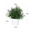 Artificial Potted Flower Bonsai Mini Tabletop Plant Decor For Home Garden 4