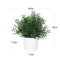 Artificial Potted Flower Bonsai Mini Tabletop Plant Decor For Home Garden 4