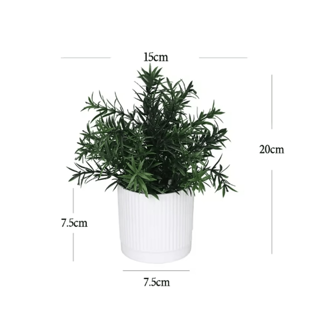 Artificial Potted Flower Bonsai Mini Tabletop Plant Decor For Home Garden 5