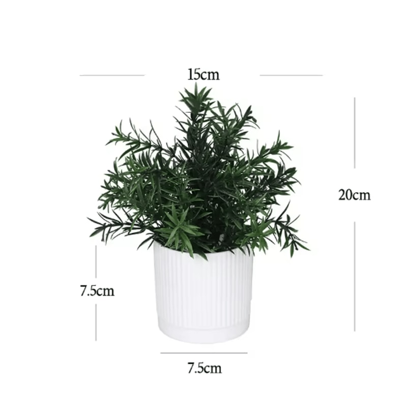 Artificial Potted Flower Bonsai Mini Tabletop Plant Decor For Home Garden 5