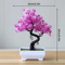 Artificial Potted Flower Bonsai Mini Tabletop Plant Decor For Home Garden 21