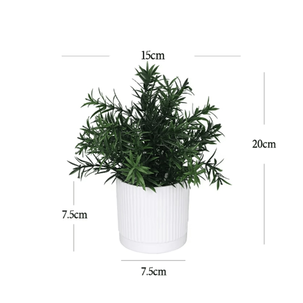 Artificial Potted Flower Bonsai Mini Tabletop Plant Decor For Home Garden 22