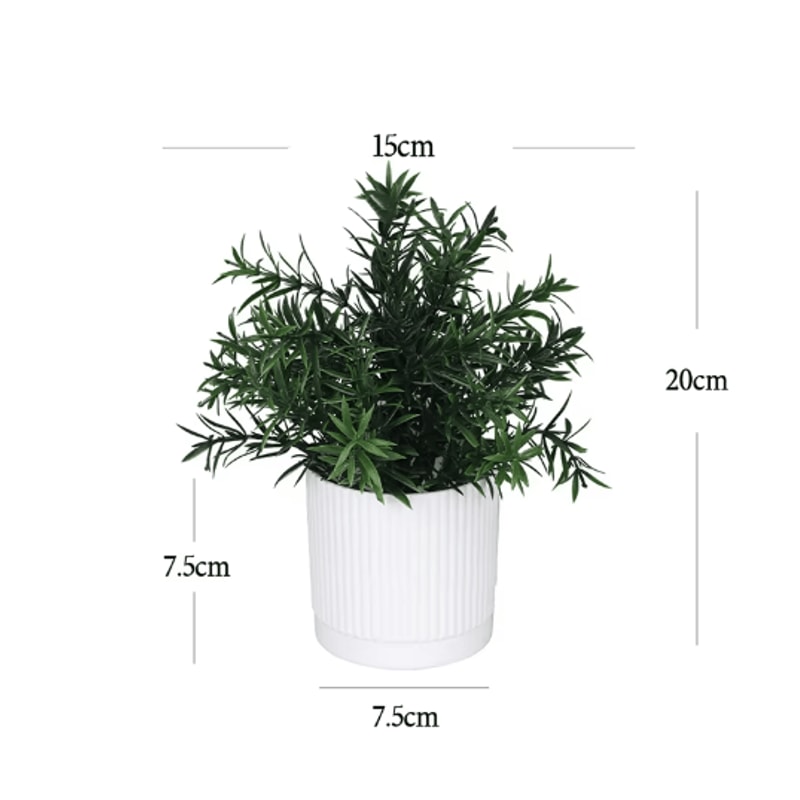 Artificial Potted Flower Bonsai Mini Tabletop Plant Decor For Home Garden 22