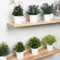 Artificial Potted Flower Bonsai Mini Tabletop Plant Decor For Home Garden 23