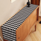 Black White Buffalo Plaid Linen Table Runner Farmhouse Kitchen Table Decor 4