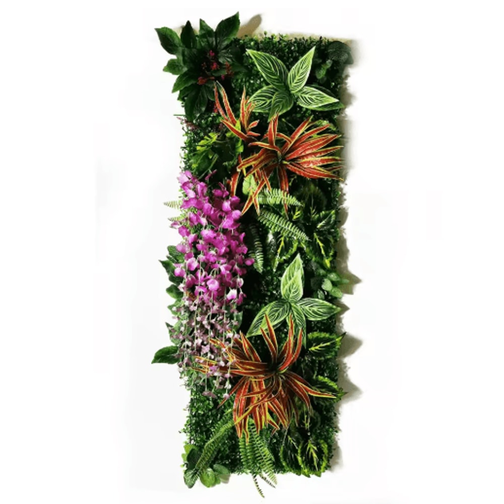 Artificial Chlorophytum Grass Wall Panel Greenery Wall Decor For Garden Home 11