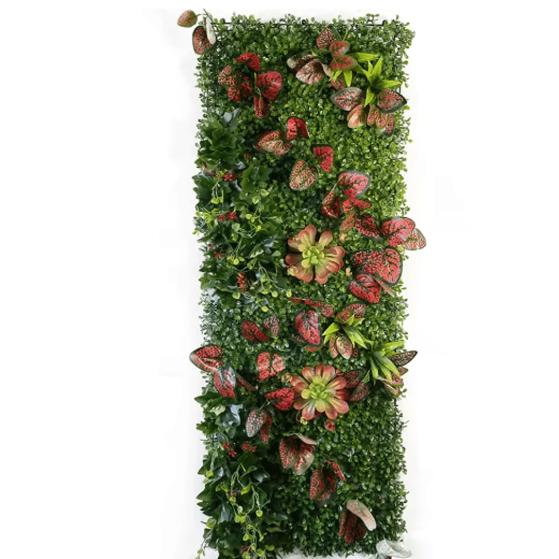 Artificial Chlorophytum Grass Wall Panel Greenery Wall Decor For Garden Home 12