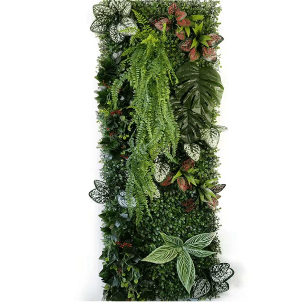 Artificial Chlorophytum Grass Wall Panel Greenery Wall Decor For Garden Home 14
