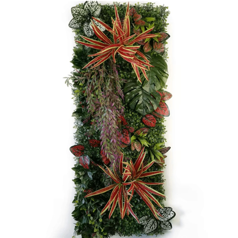 Artificial Chlorophytum Grass Wall Panel Greenery Wall Decor For Garden Home 18