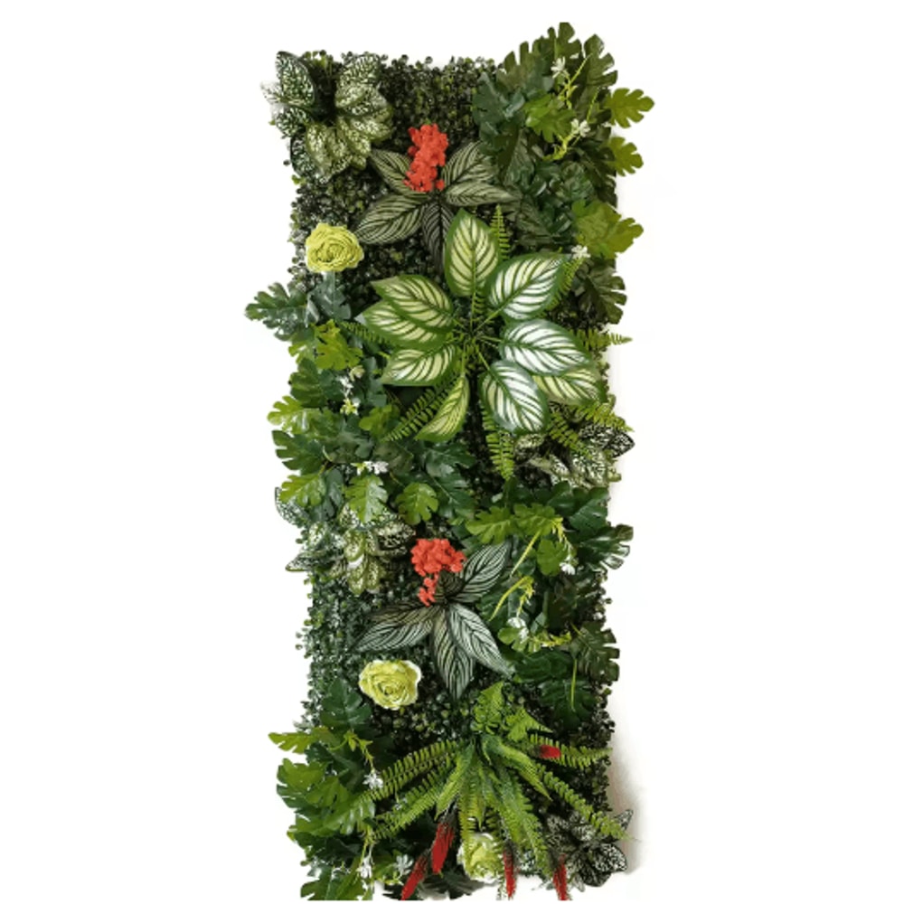 Artificial Chlorophytum Grass Wall Panel Greenery Wall Decor For Garden Home 4