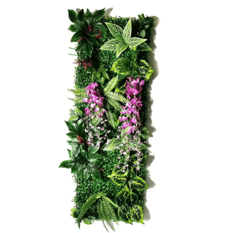 Artificial Chlorophytum Grass Wall Panel Greenery Wall Decor For Garden Home 5