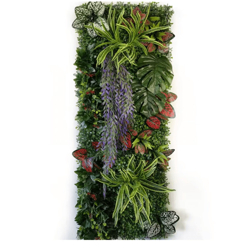 Artificial Chlorophytum Grass Wall Panel Greenery Wall Decor For Garden Home 19