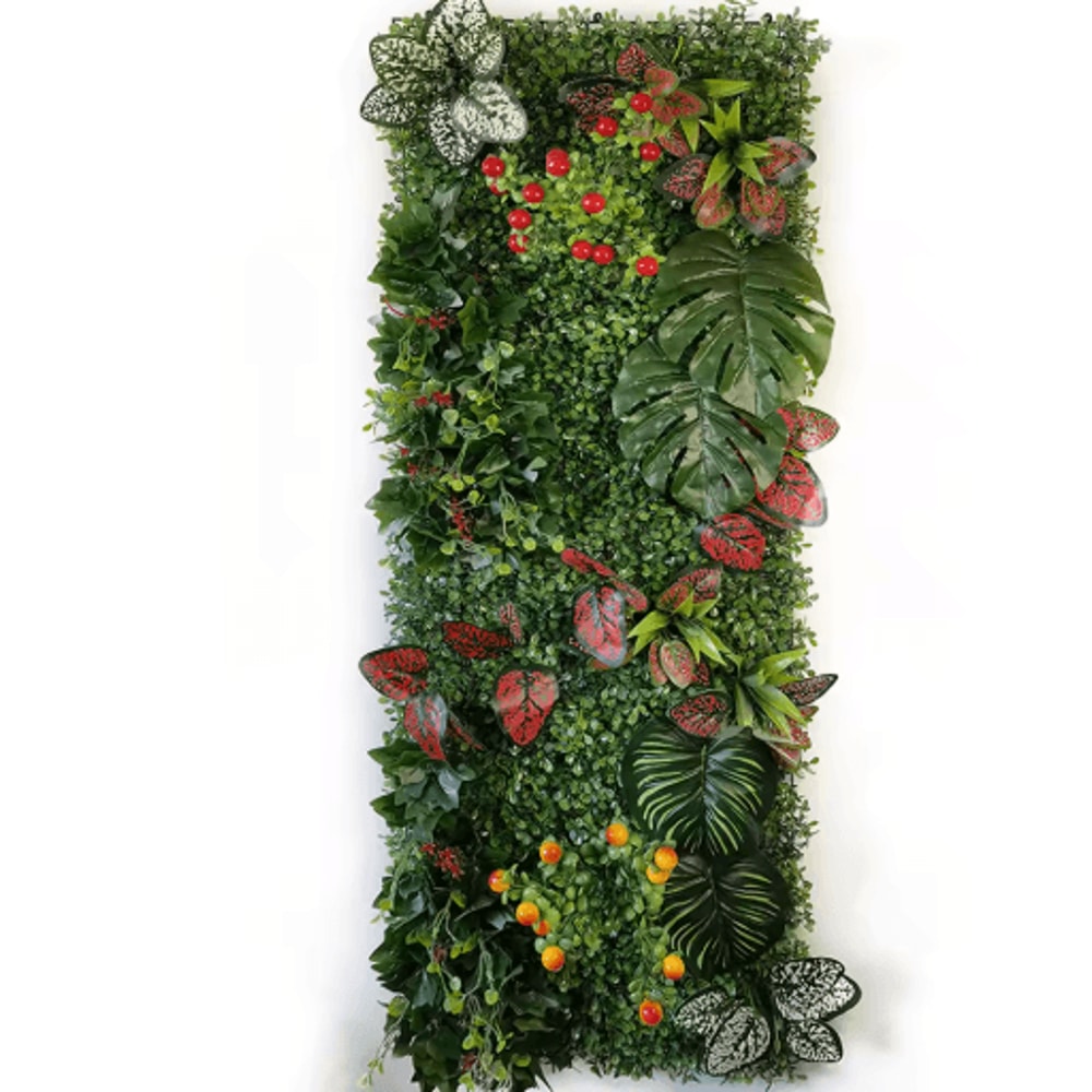 Artificial Chlorophytum Grass Wall Panel Greenery Wall Decor For Garden Home 0