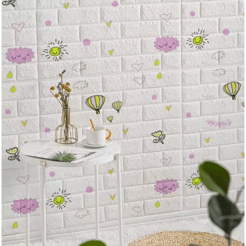 3D Foam Brick Wall Panels Self Adhesive Waterproof Wall Decor For Living Room 2