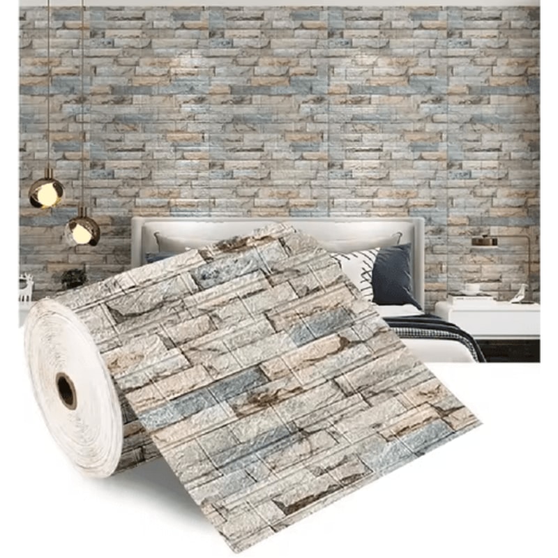 3D Foam Brick Wall Panels Self Adhesive Waterproof Wall Decor For Living Room 3