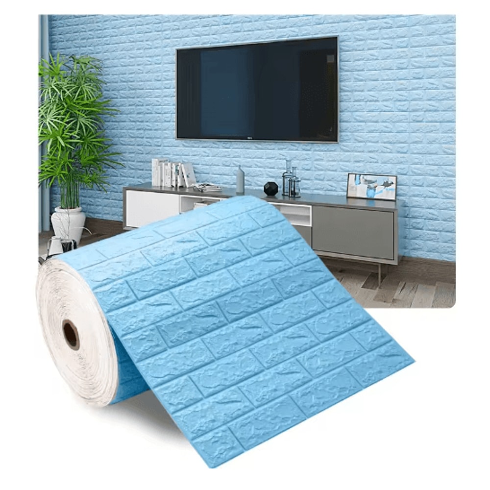 3D Foam Brick Wall Panels Self Adhesive Waterproof Wall Decor For Living Room 7