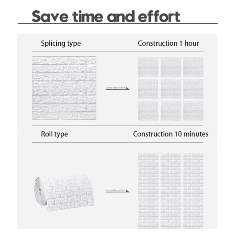 3D Foam Brick Wall Panels Self Adhesive Waterproof Wall Decor For Living Room 17