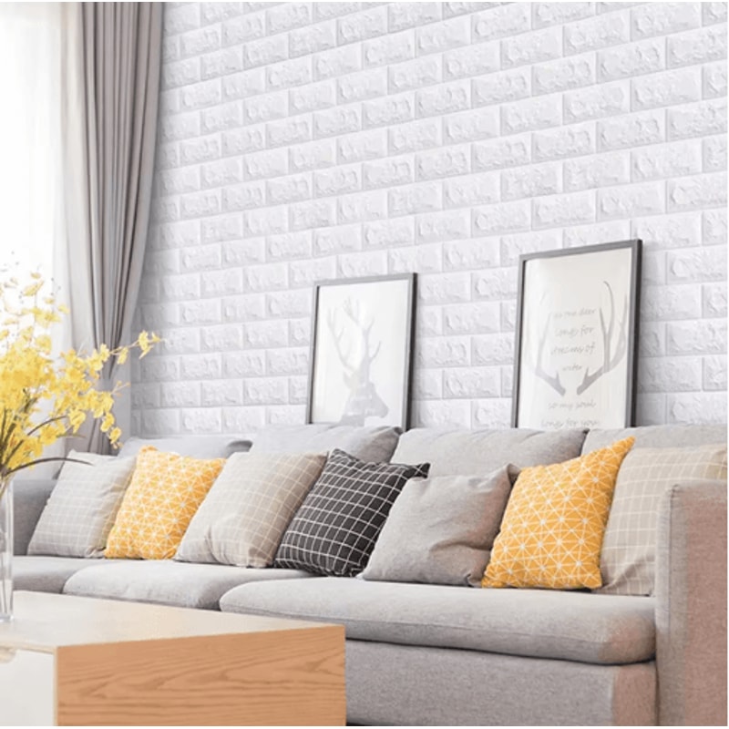 3D Foam Brick Wall Panels Self Adhesive Waterproof Wall Decor For Living Room 18