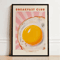 French Breakfast Canvas Wall Art Lemon Wine Oyster Kitchen Decor Print 5