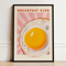 French Breakfast Canvas Wall Art Lemon Wine Oyster Kitchen Decor Print 5