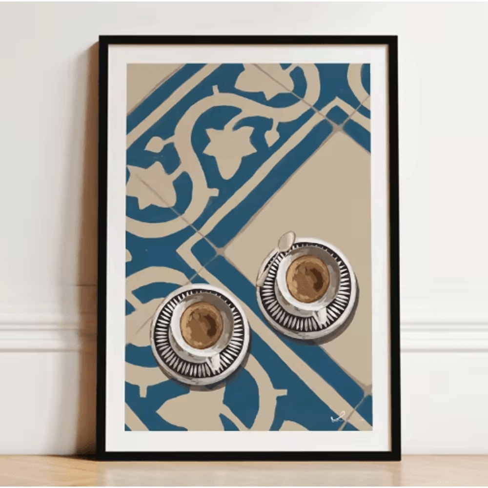 French Breakfast Canvas Wall Art Lemon Wine Oyster Kitchen Decor Print 10