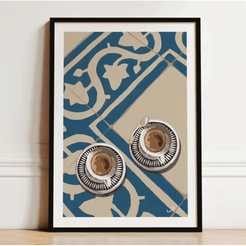 French Breakfast Canvas Wall Art Lemon Wine Oyster Kitchen Decor Print 10