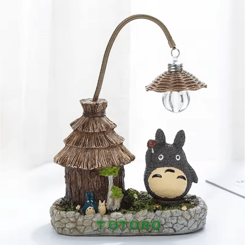 Cartoon Anime Wooden House Night Light Cute Mini Desk Lamp Decor 1
